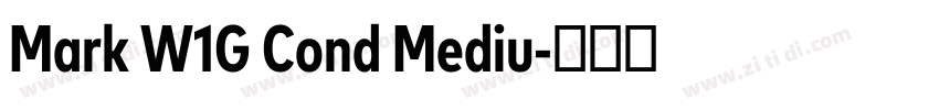 Mark W1G Cond Mediu字体转换 Mark W1G Cond Mediu字体转换